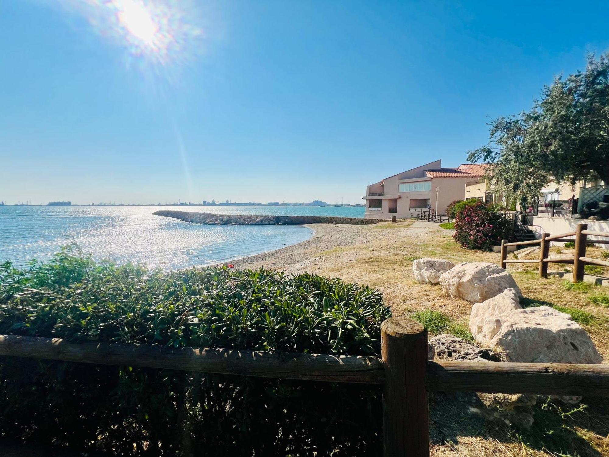 Perle Du Rivage - Plage 50M, Clim, Wifi, 2 Pers Fos-sur-Mer Exteriör bild